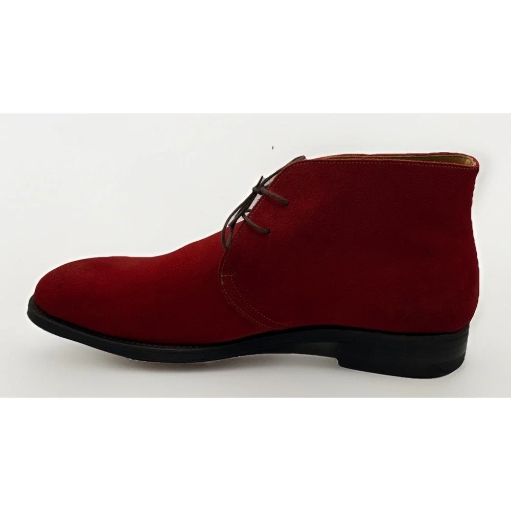 Russell & Bromley‎ London Red Suede Chukka Ankle Boots Men's Size 11